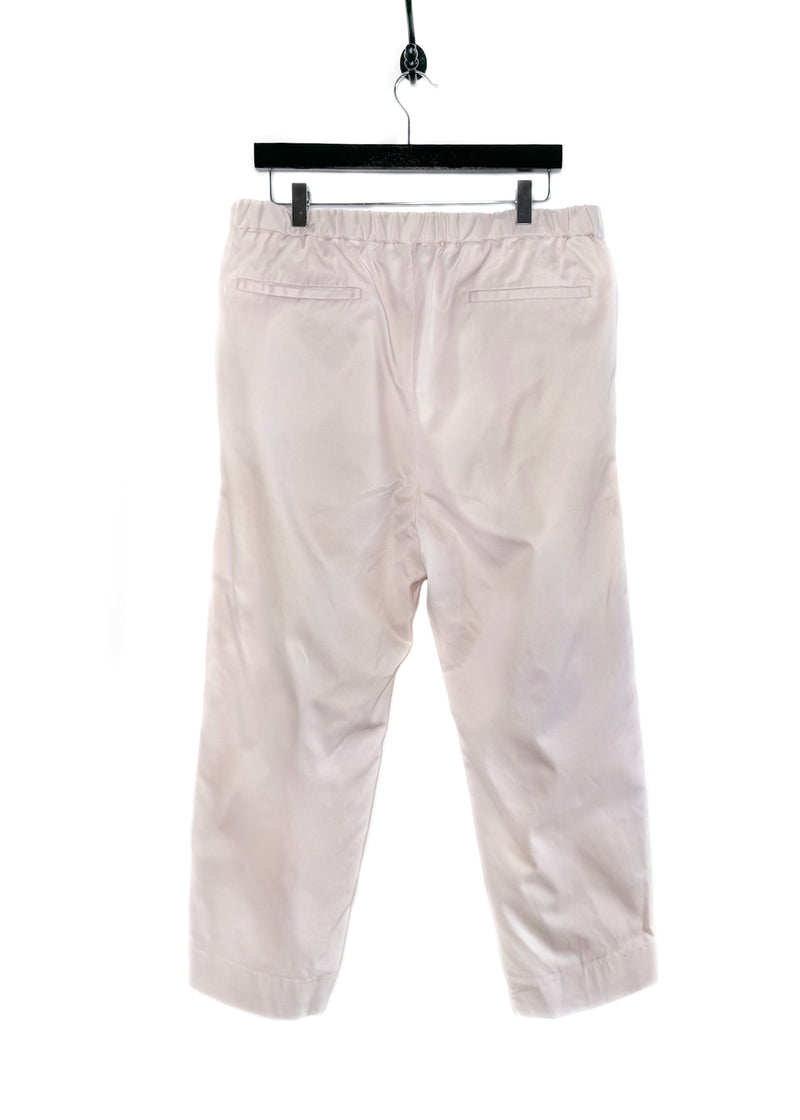 Pantalon taille élastique rose clair Jil Sander