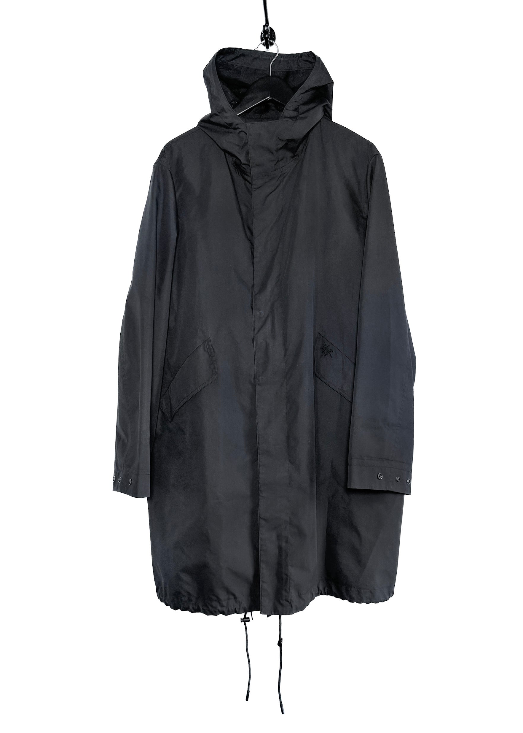 Dior Shaw Stussy Logo Print Black Parka Jacket – Boutique LUC.S