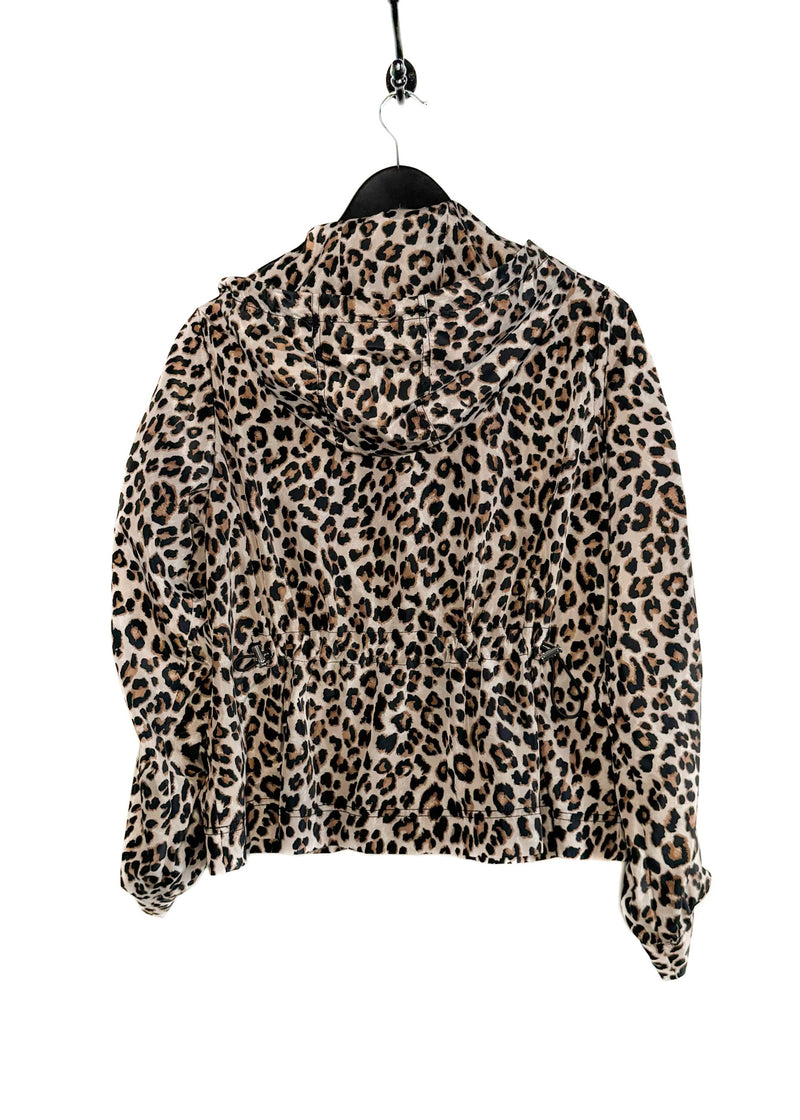 Manteau coupe-vent à imprimé léopard Veronica Beard