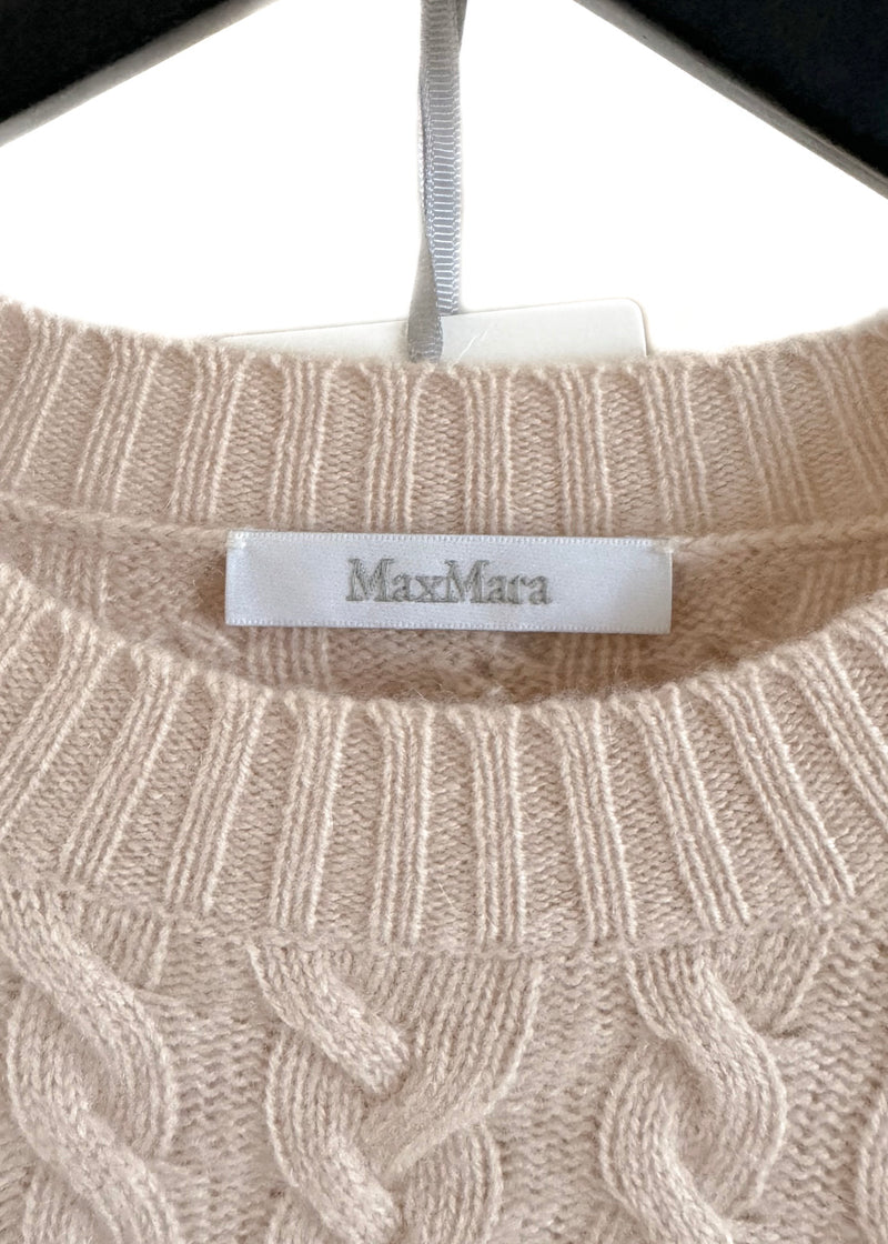 Pull en tricot torsadé en laine et cachemire mélangés Max Mara Breda