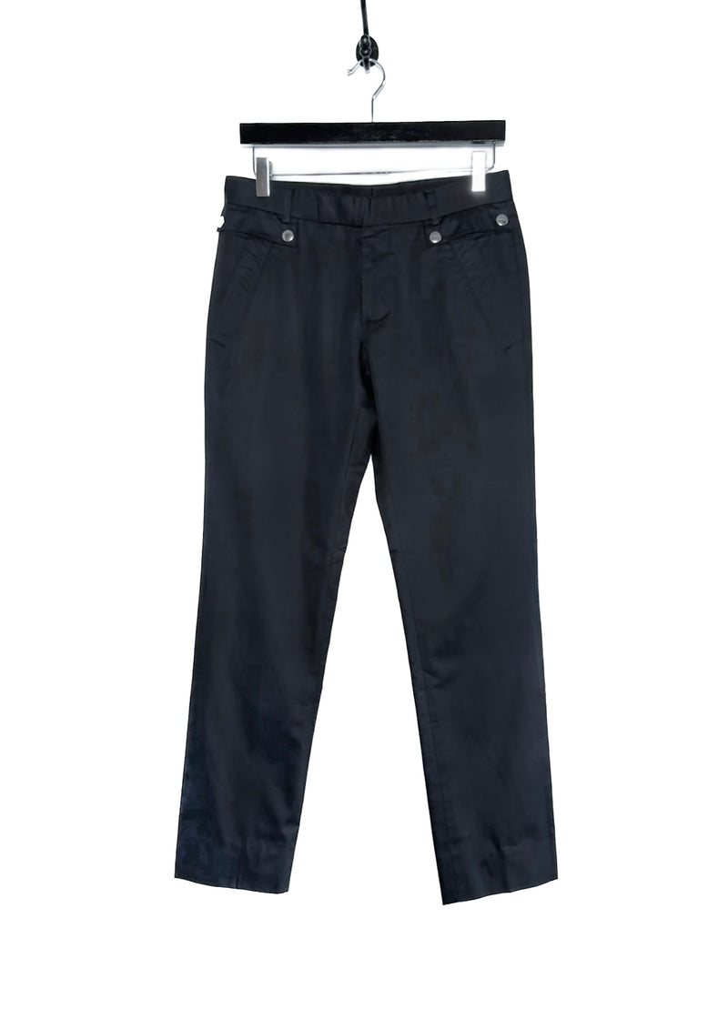 Pantalon chino bleu marine Dior Homme avec poches et accents