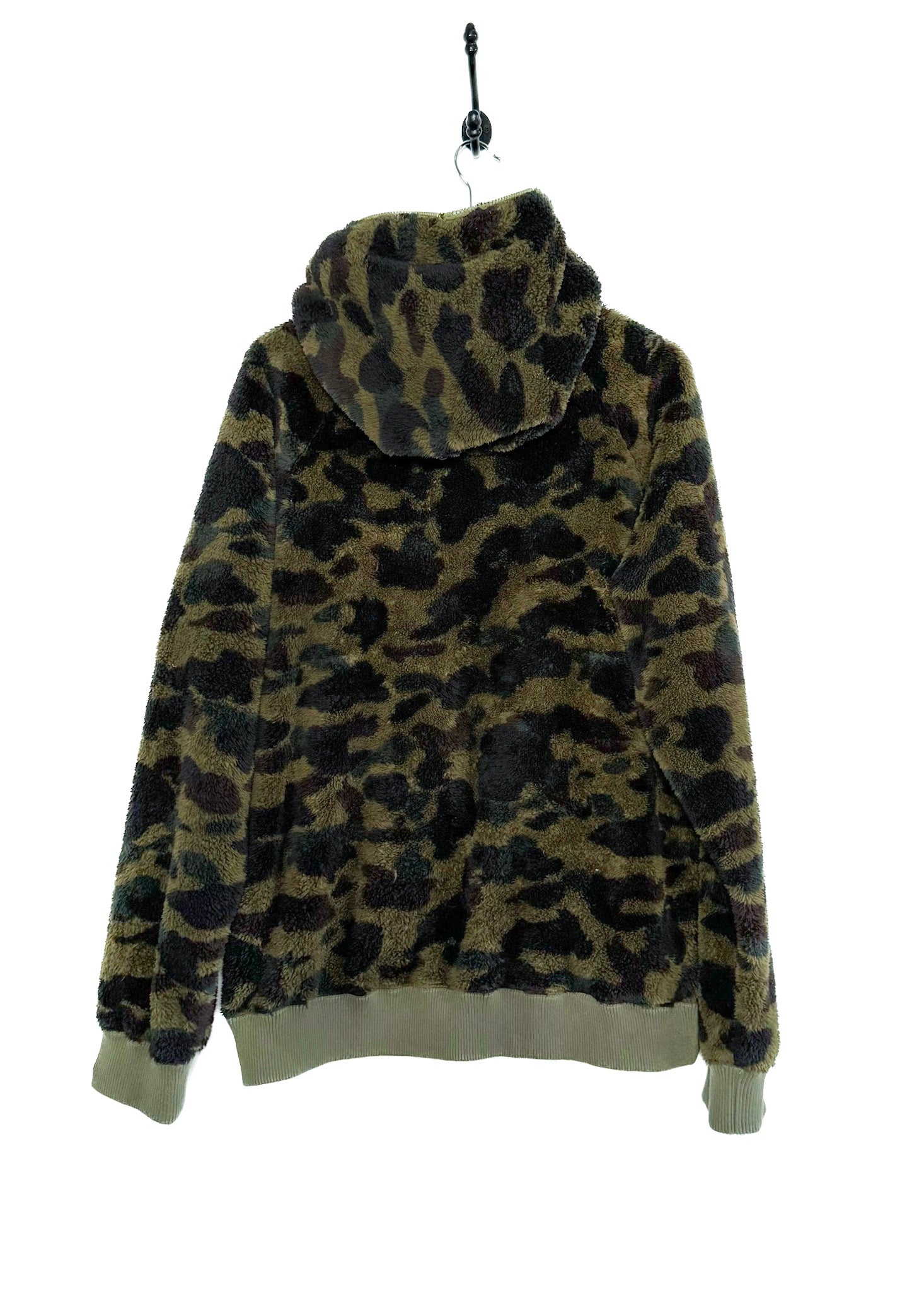 Bape Green Camo Fleece Zip-up Hoodie – Boutique LUC.S