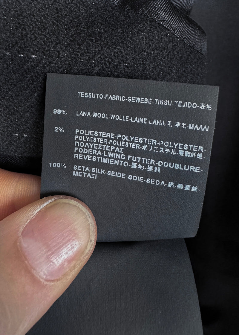 Saint Laurent 2015 Black Speckled Wool Blazer