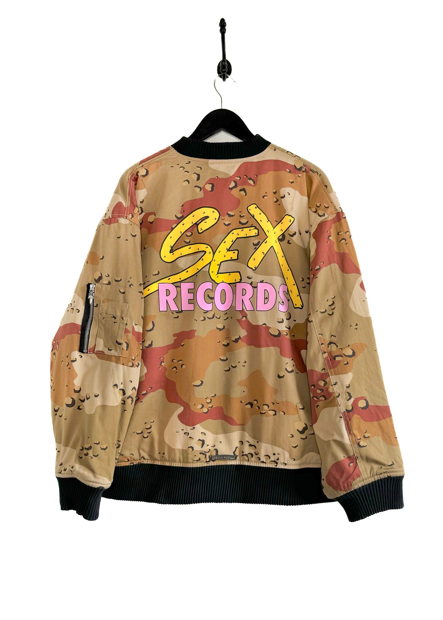 Chrome Hearts X Matty Boy Sex Records Camo Bomber Jacket