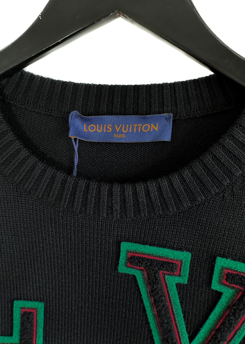 Louis Vuitton 2022 Sport Team Red Black Wool Sweater