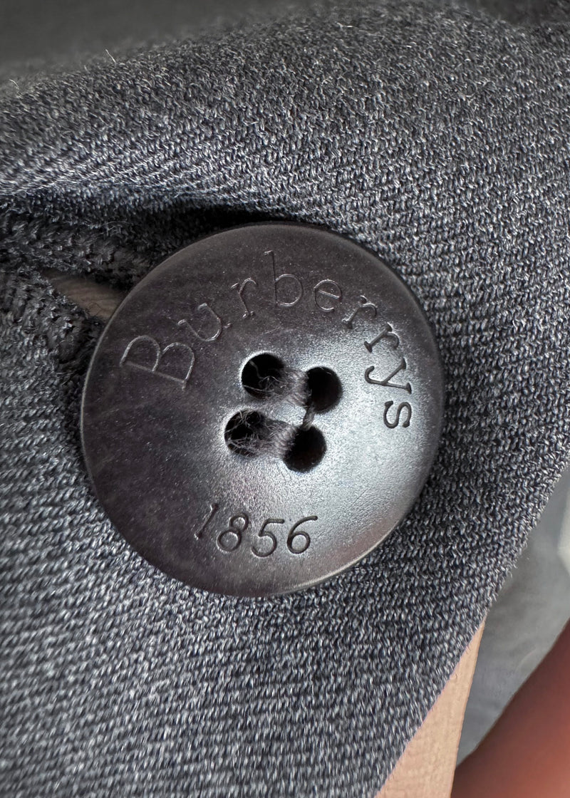 Veston gris vintage à 2 boutons de Burberry