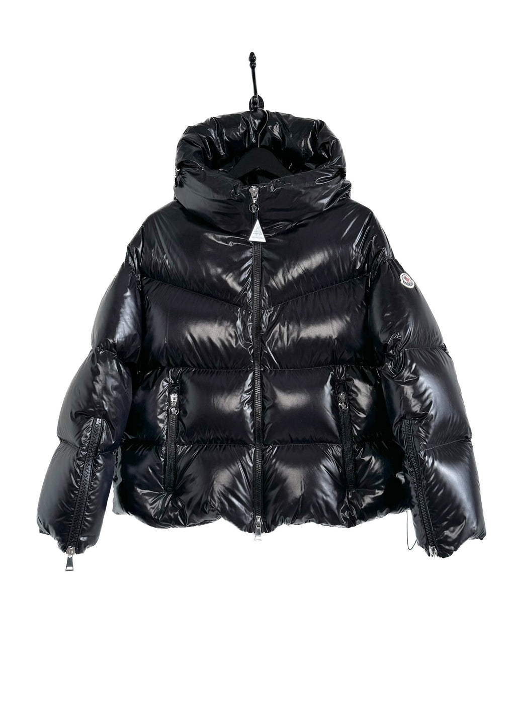Moncler Black Huppe Down Puffer Jacket