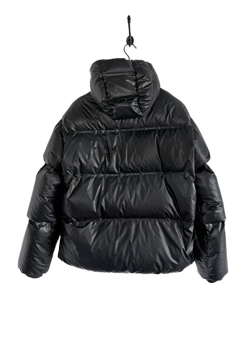 Manteau noir à capuche Prada Light Re-Nylon