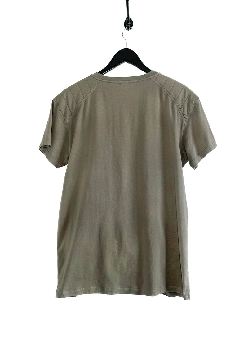 T-shirt Balmain kaki avec poches kangourou