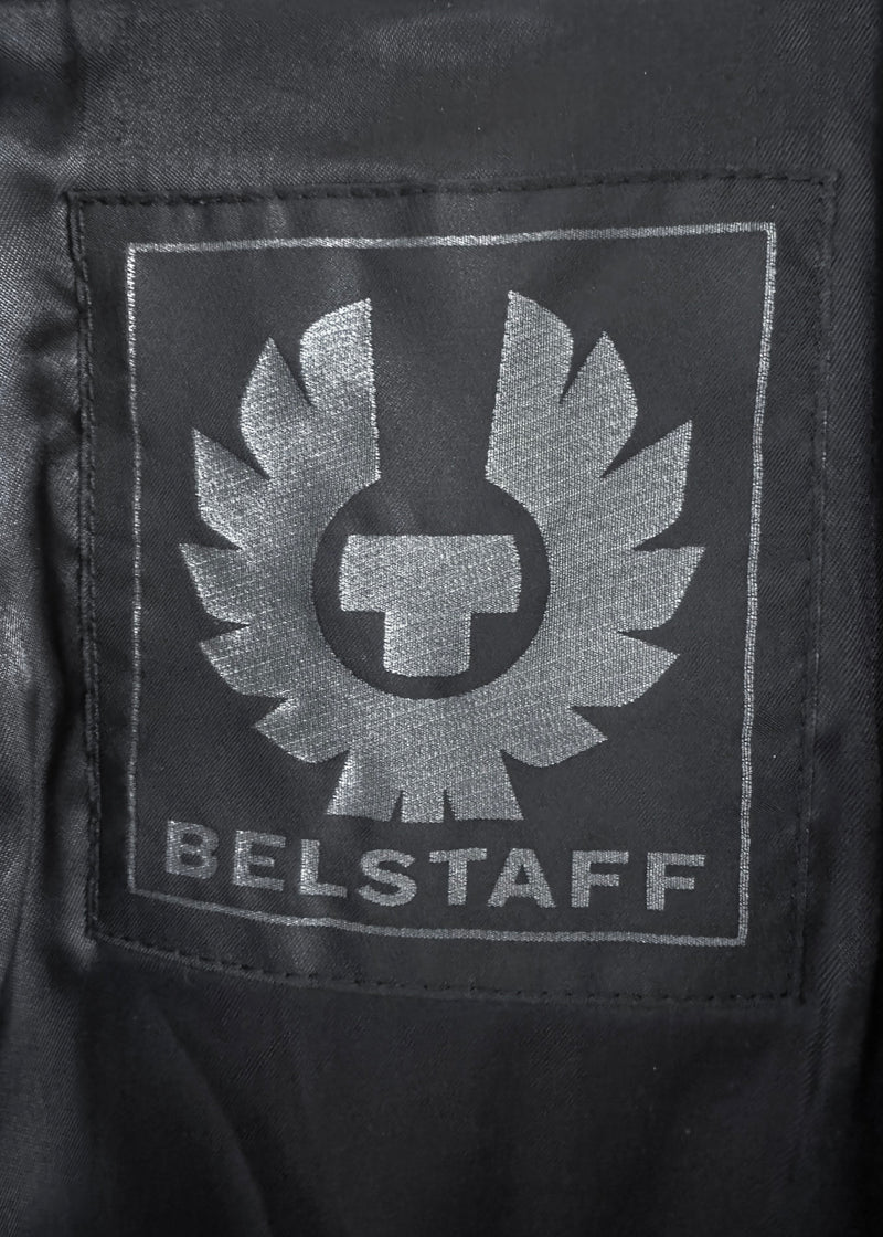 Manteau de motard Belstaff Fenway en cuir d'agneau noir