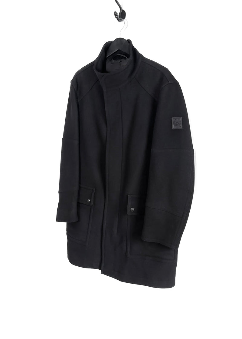 Manteau utilitaire en laine noire Belstaff