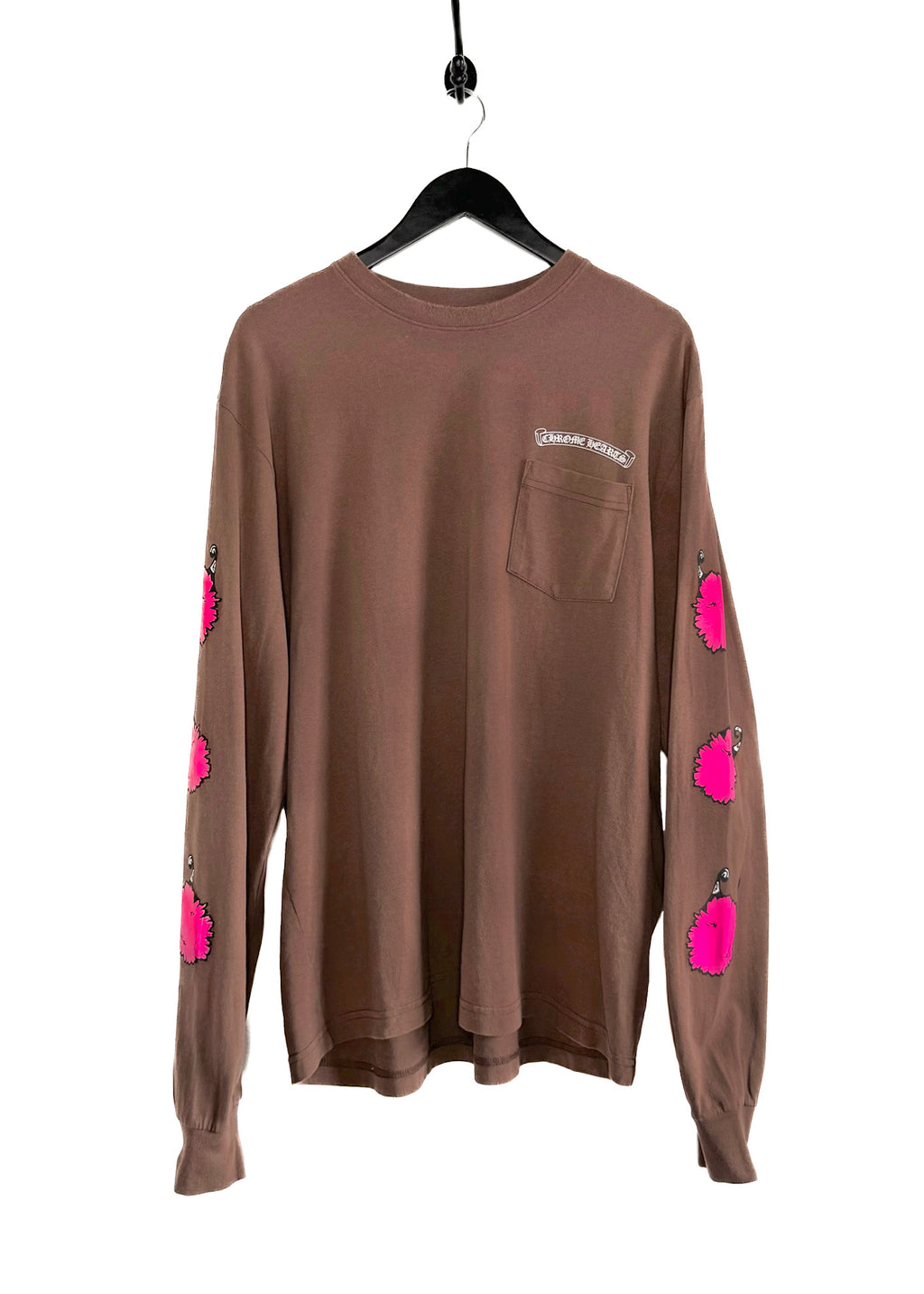 Chrome Hearts Structure Brown Pink Long Sleeves T-shirt
