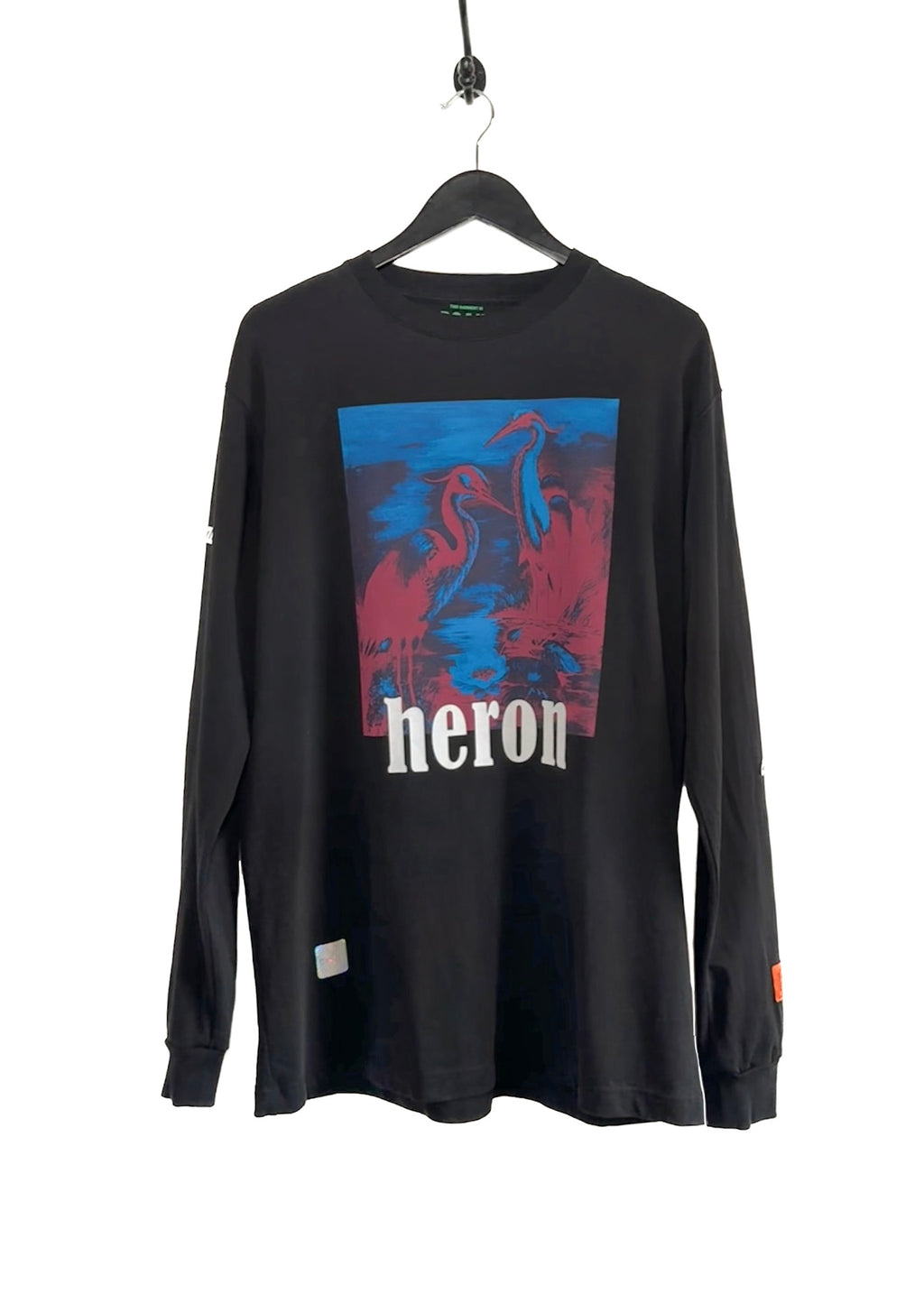 Heron Preston Black Printed Long Sleeves T-shirt