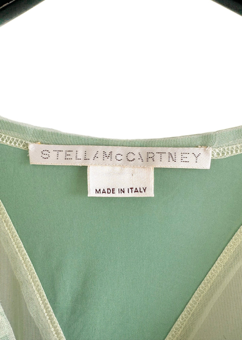 Stella McCartney Vintage 2003 Mesh Green Top