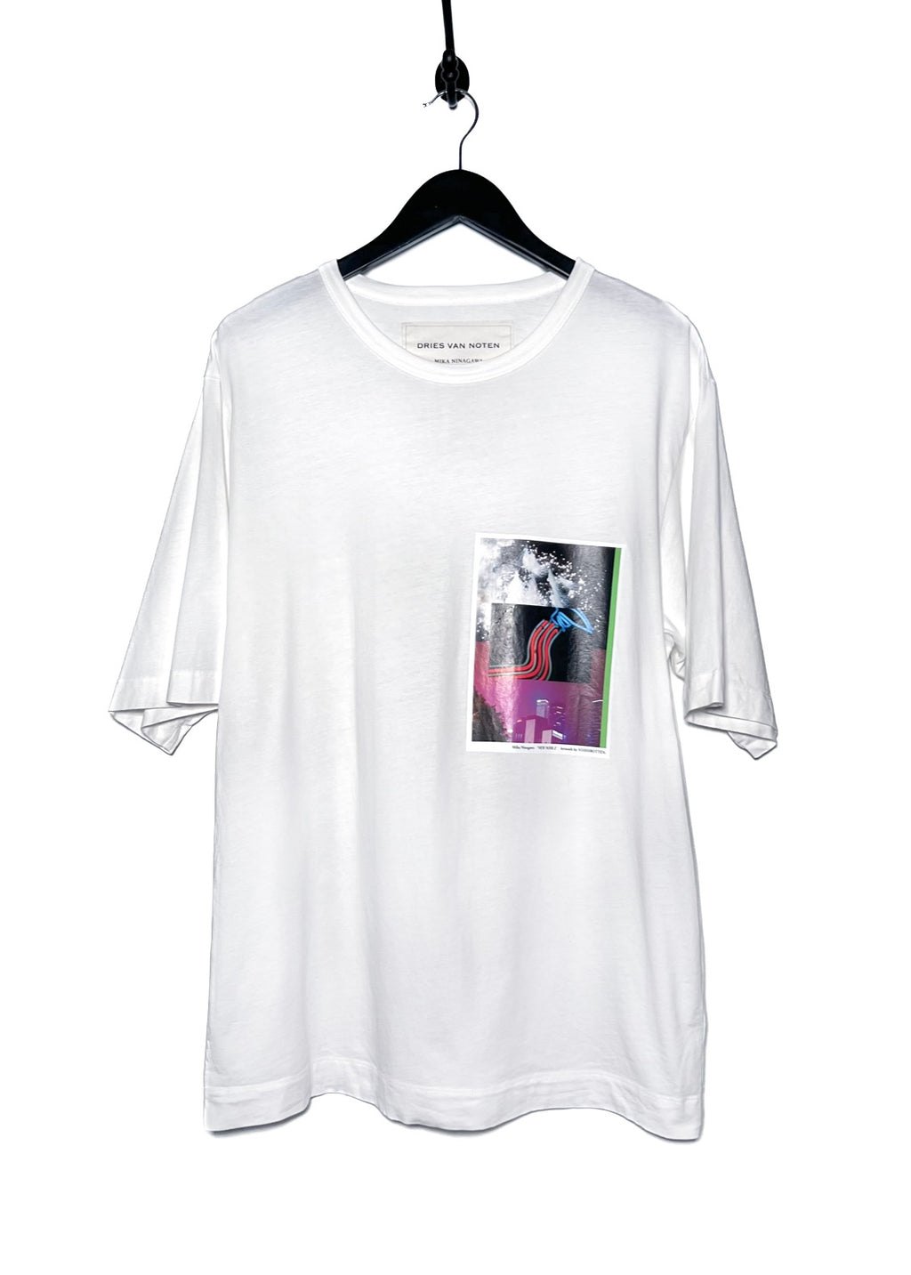 Dries Van Noten X Mika Ninagawa "New Noir 2" White Appliqué T-shirt