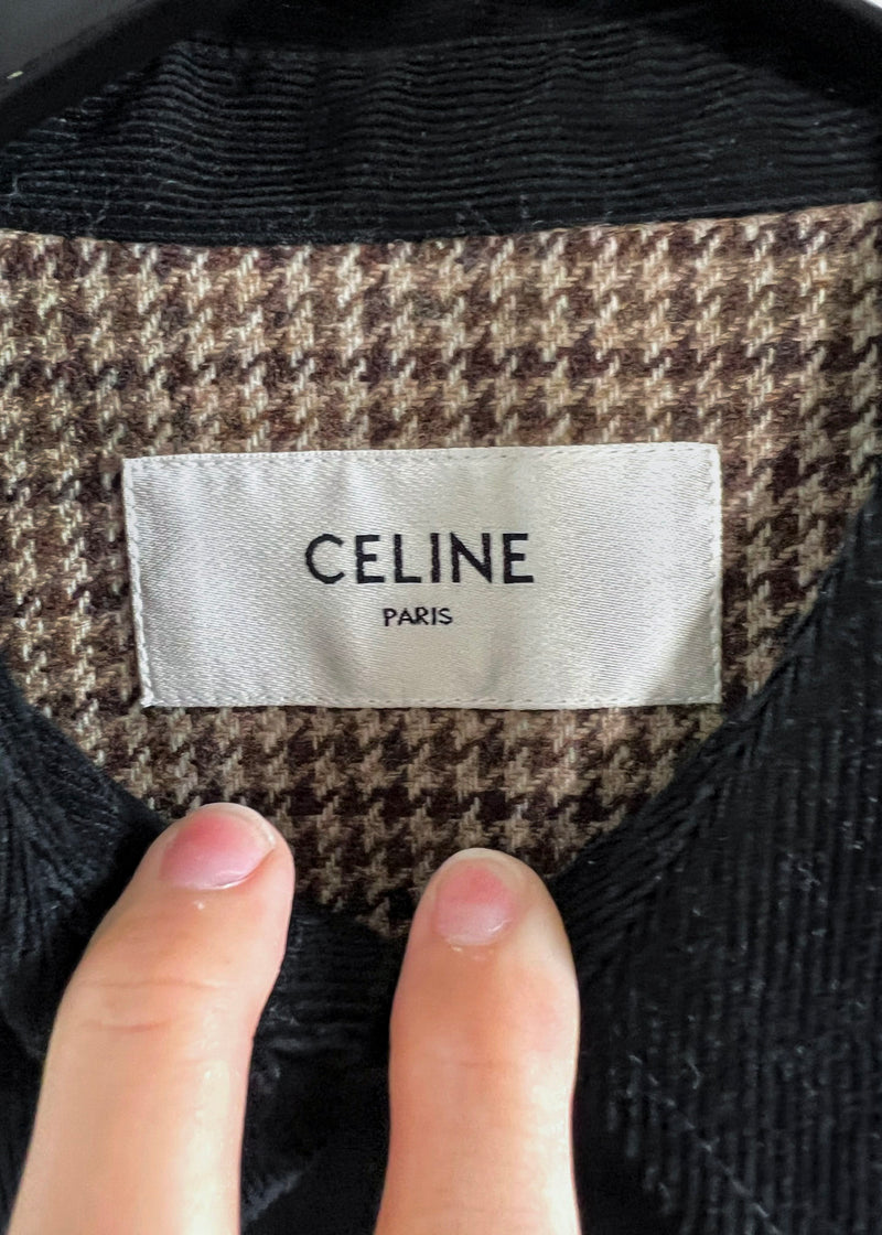 Céline Black Waxed Cotton Hunting Utility Jacket