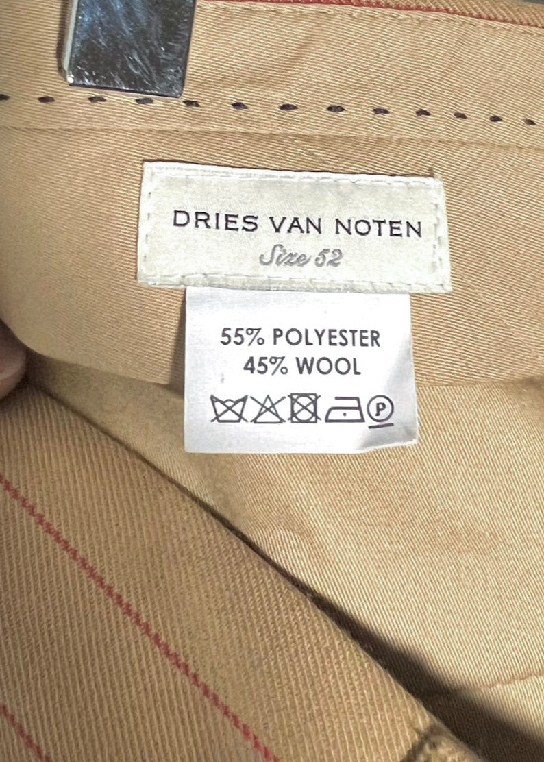 Pantalon en laine de smoking noir Dries Van Noten