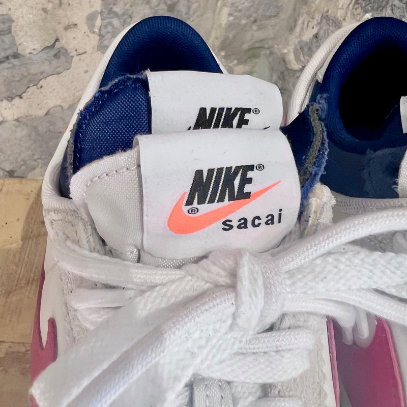 Nike X Sacai Zoom Cortez White Blue Sneakers