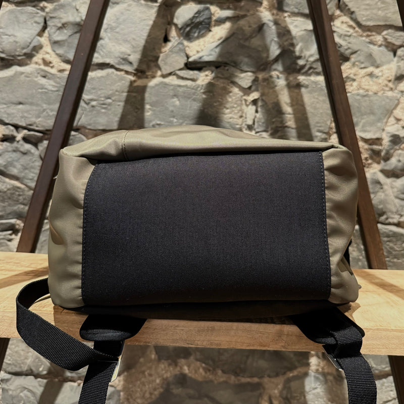 Sac à dos City Trekking en nylon kaki avec garnitures en cuir Saint Laurent