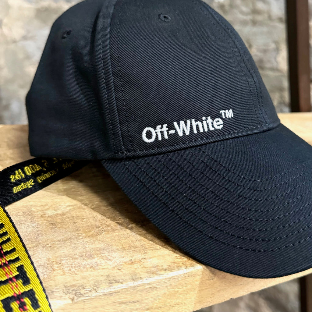 Off-White Black Logo Industrial Baseball Cap