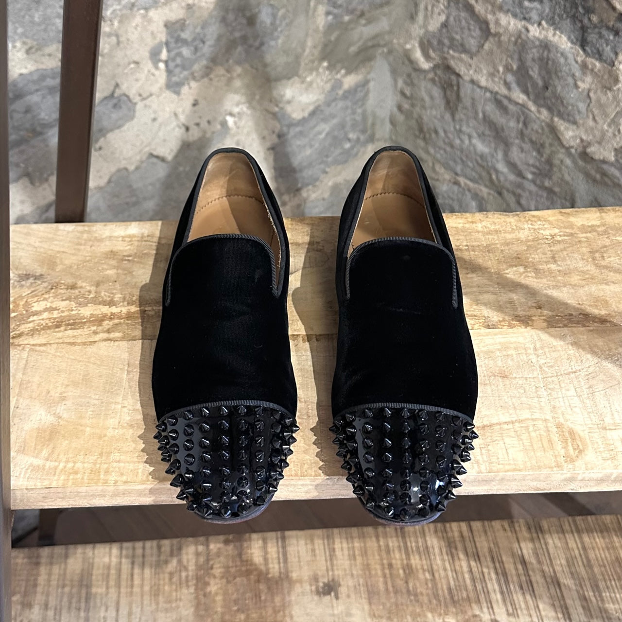 Christian Louboutin Black Velvet Spooky Loafers – Boutique LUC.S