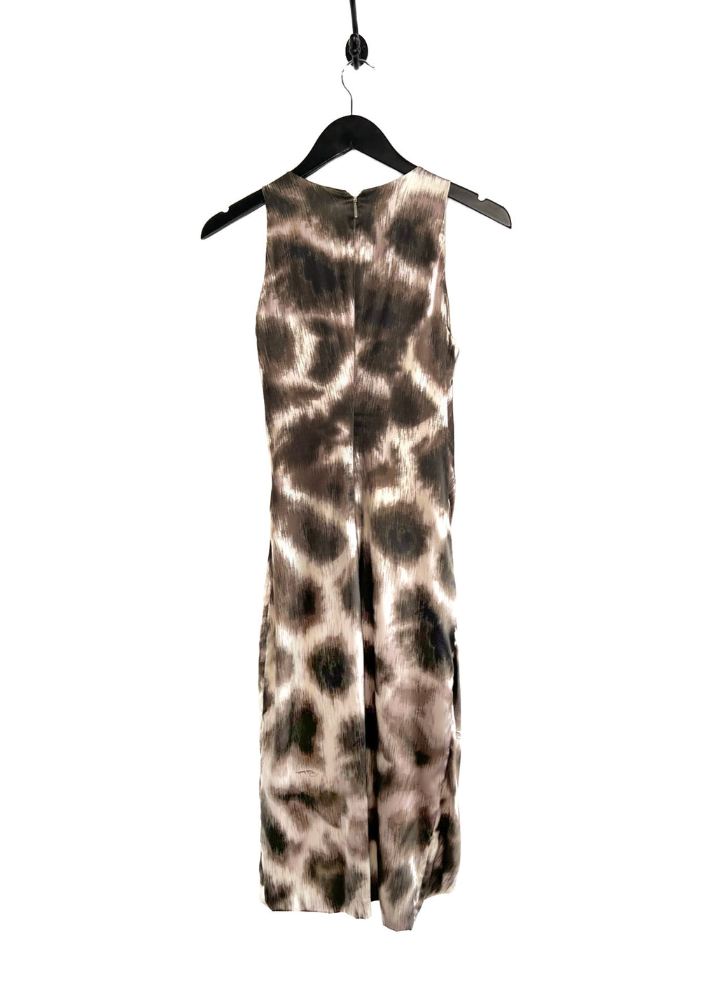 Roberto Cavalli Leopard Dress with Jewelled Knot at Front