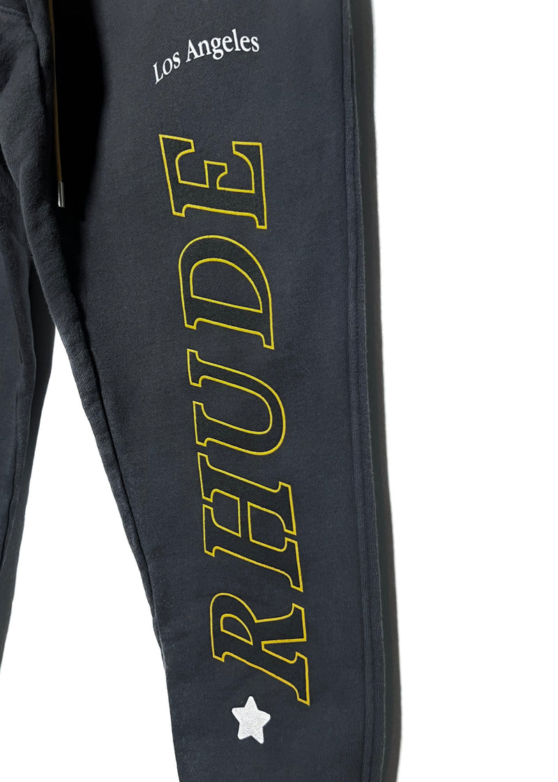 Rhude Dark Grey Logo Lounge Sweatpants