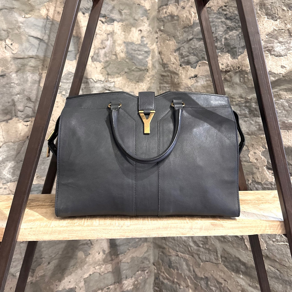 Yves Saint-Laurent Grey Large Chyc Cabas Handbag