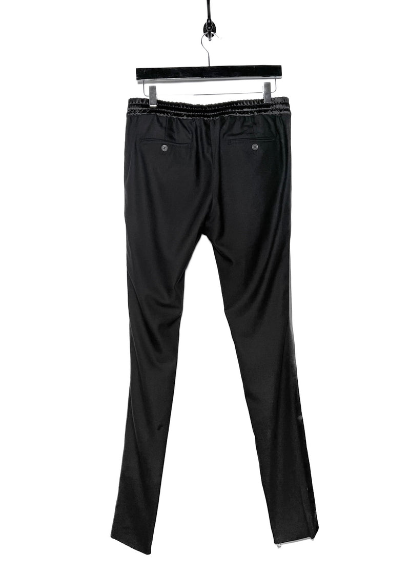 Pantalon zippé Balmain Tuxedo Lounge noir