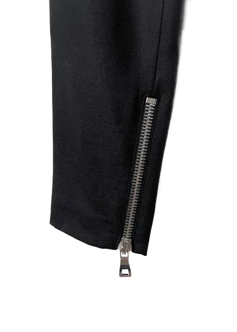 Balmain Black Tuxedo Lounge Zipped Trousers