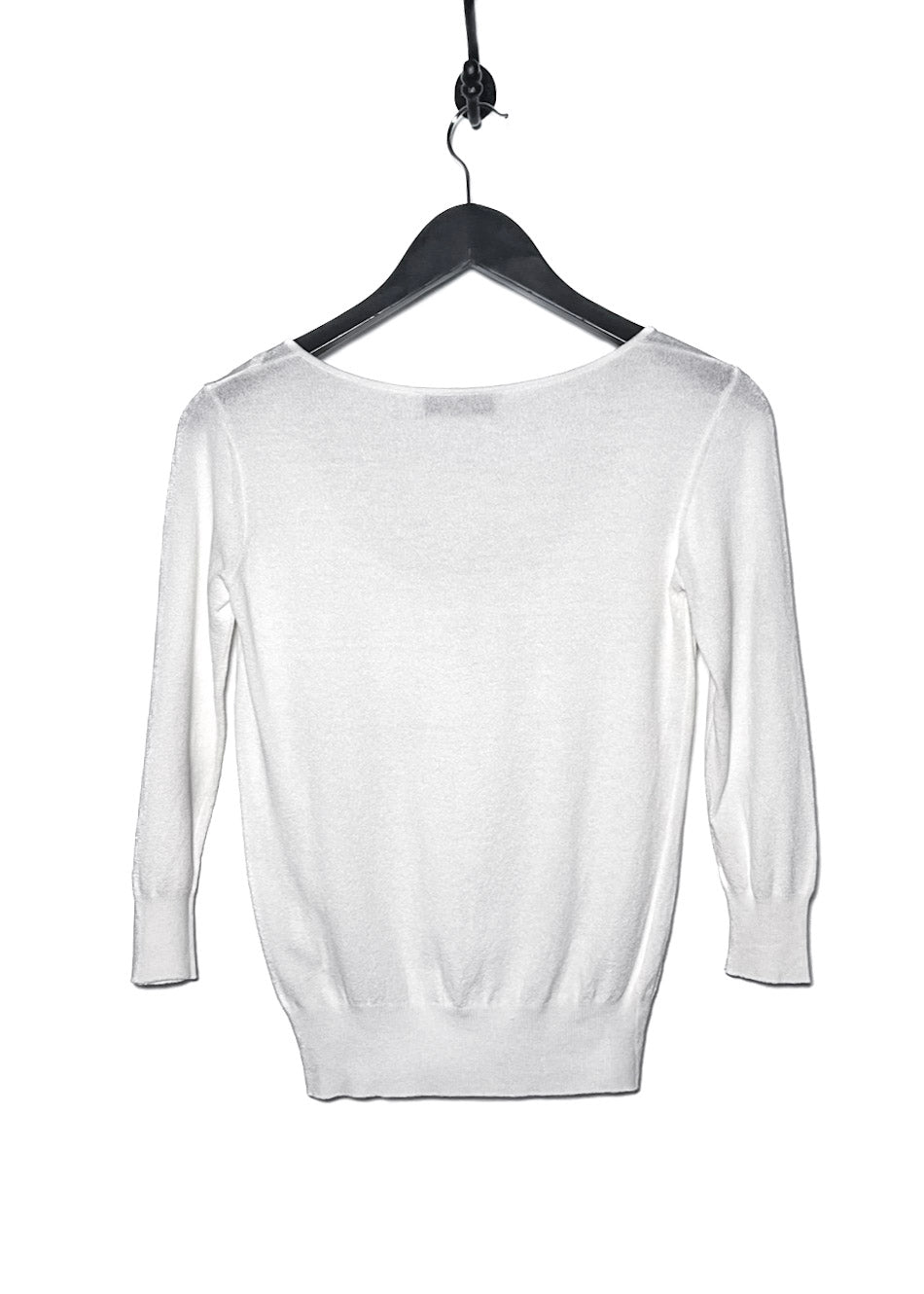 Dolce & Gabbana White Knit with Lacing Detail