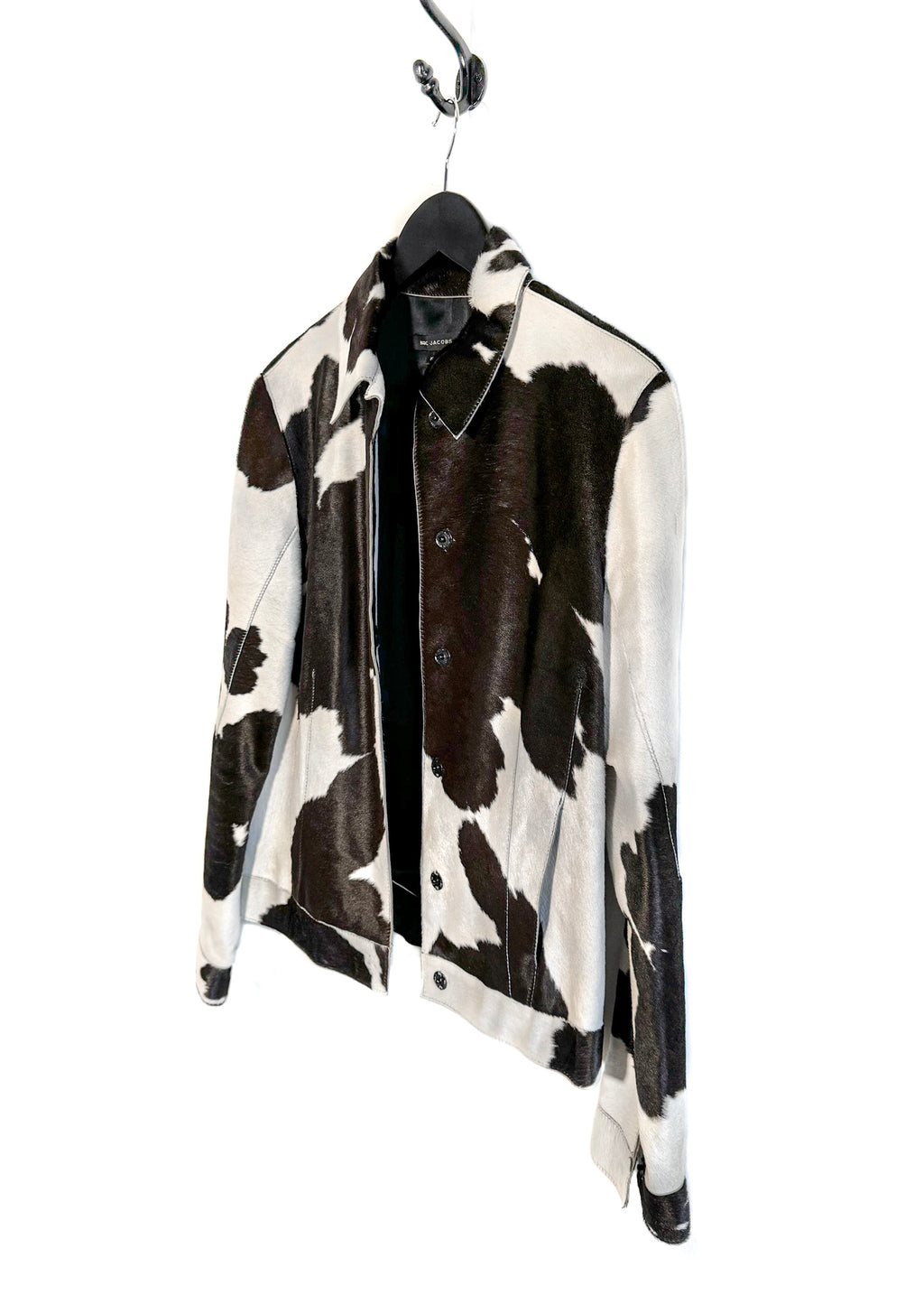 Marc Jacobs Brown and White Calf Hair Jacket