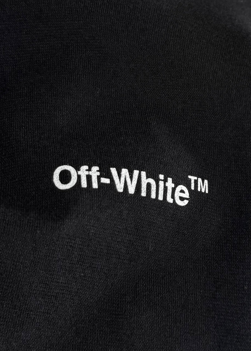 T-shirt à logo diagonal noir Off-White