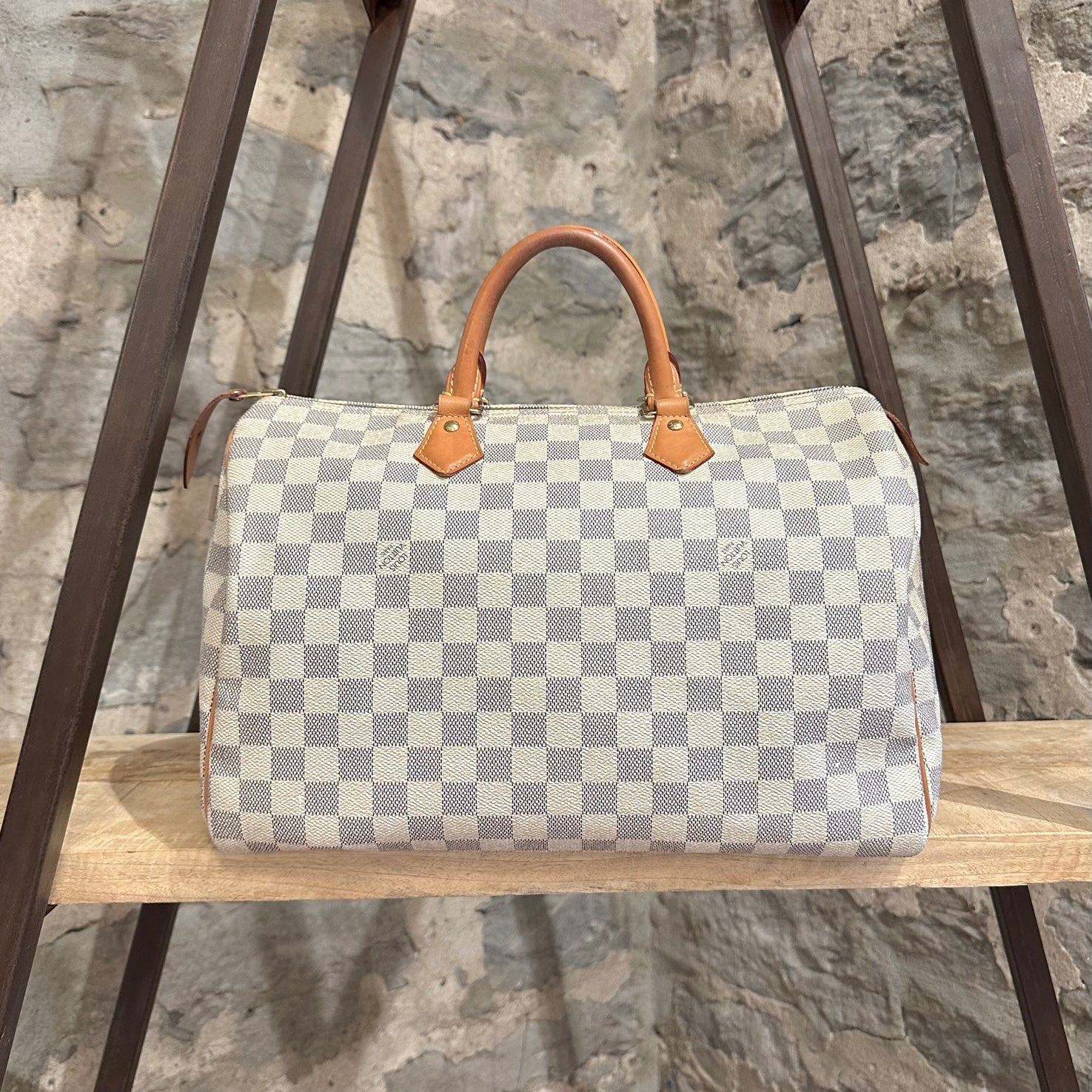 Louis Vuitton Damier Azur Speedy 35 - Neutrals Handle Bags, Handbags -  LOU809339