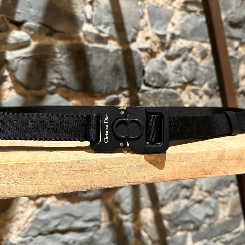 Dior X Alyx Black Nylon Logo Buckle Belt