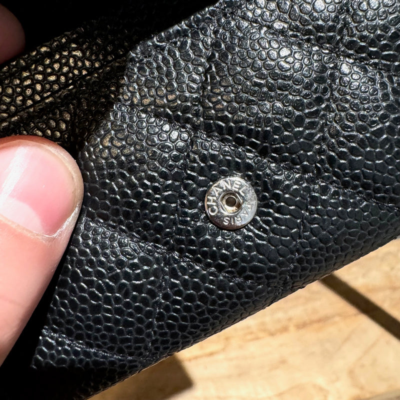 Chanel Black Caviar Classic CC Cardholder