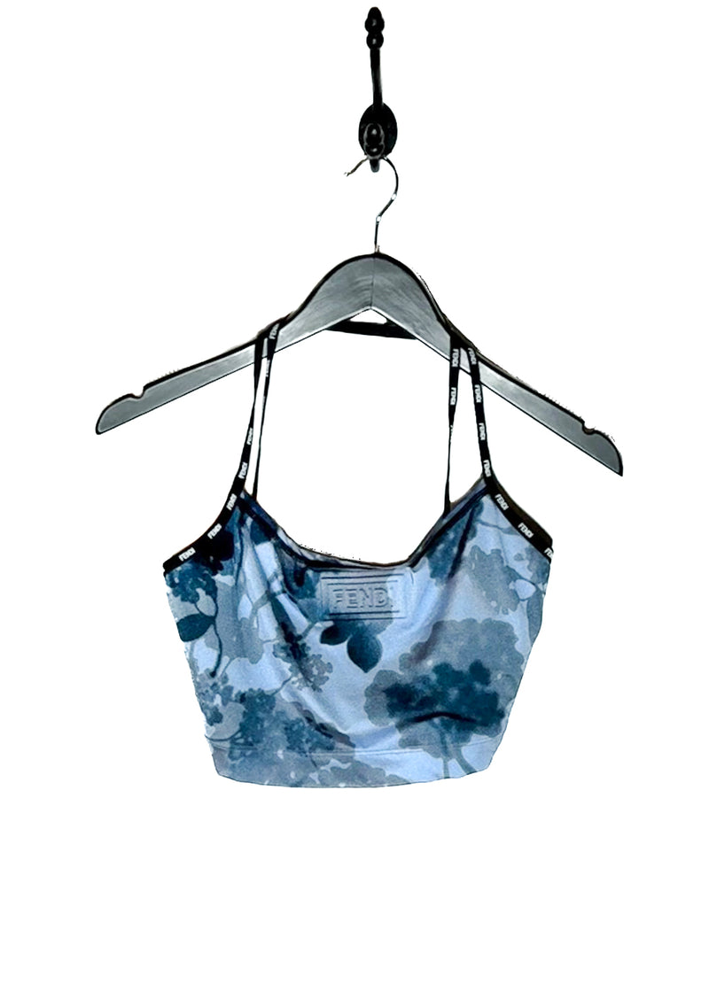 Top de sport Fendi Blue Shady Flowers