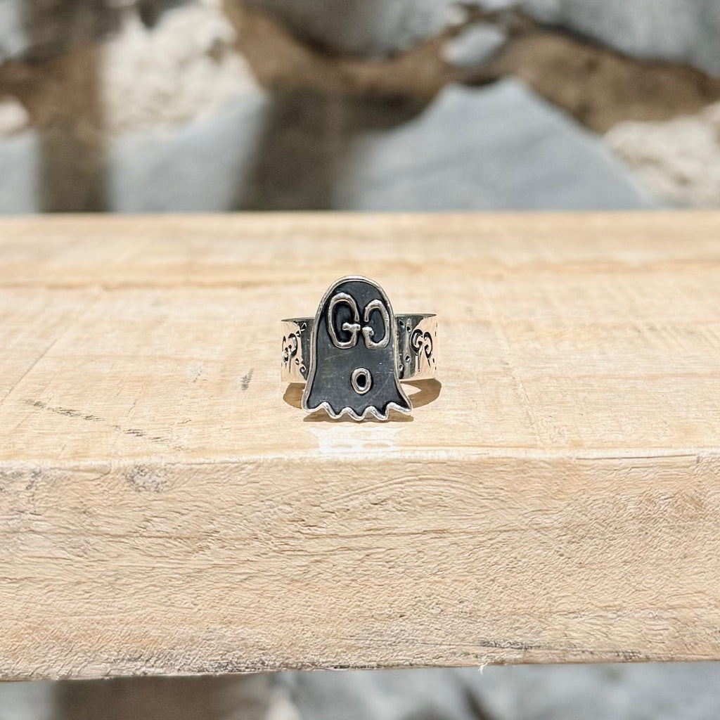 Gucci 925 Silver Ghost Ring