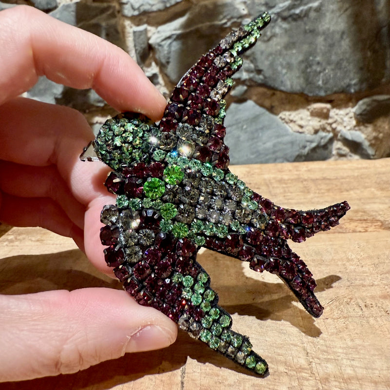 Gucci Crystal Embellished Bird Brooch