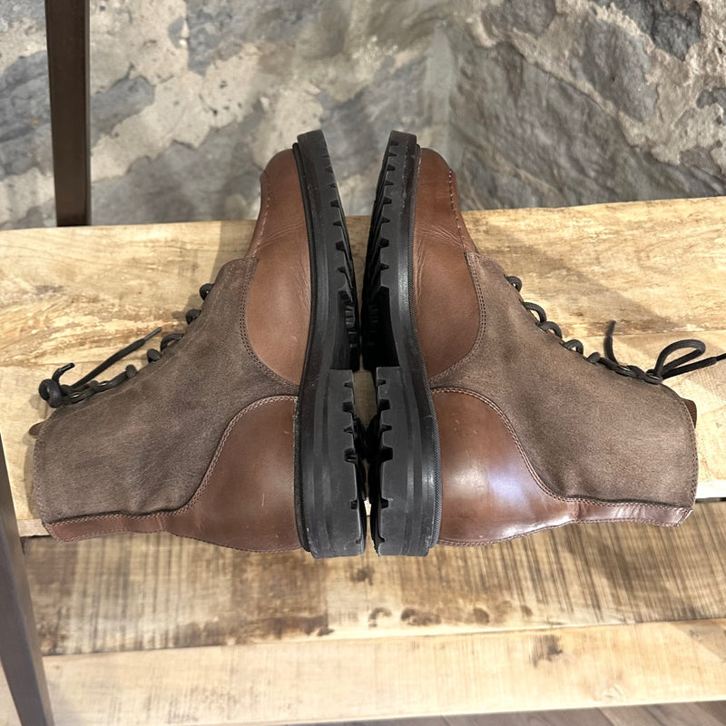 Brunello Cucinelli Brown Suede Leather Boots