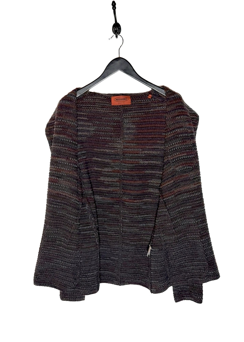 Cardigan blazer Missoni gris en maille mélangée