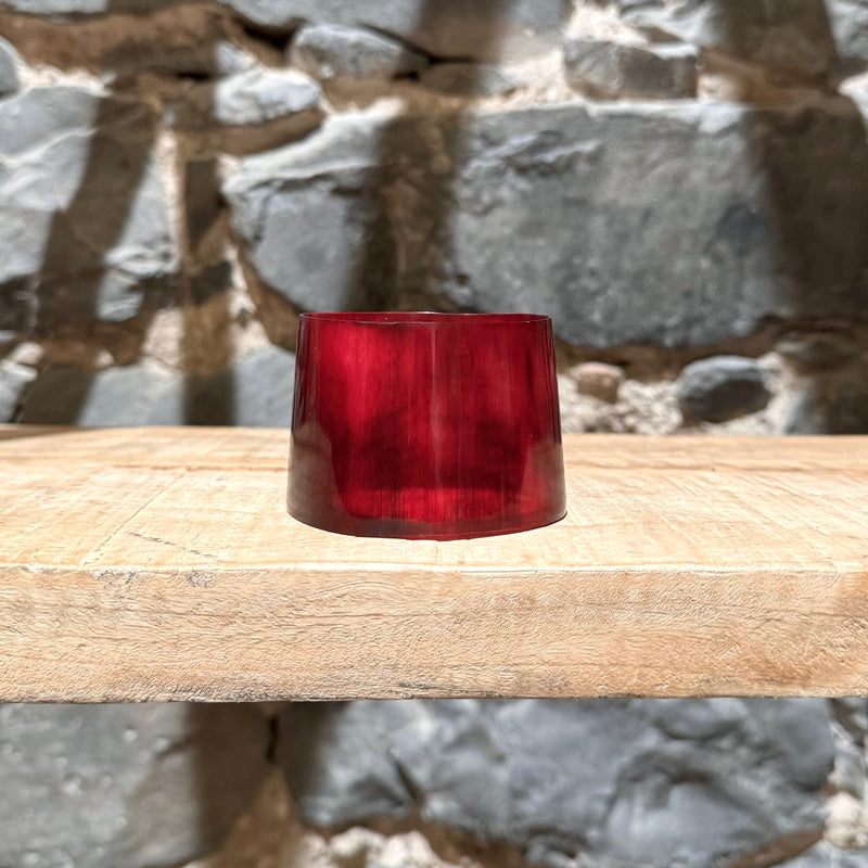 Bracelet large en corne rose rouge Marni