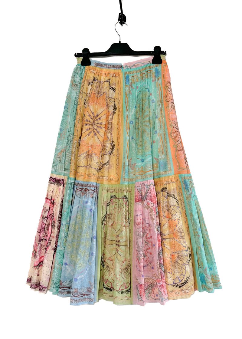 Christian Dior Bohemian Patchwork Multicolour Paisley Skirt