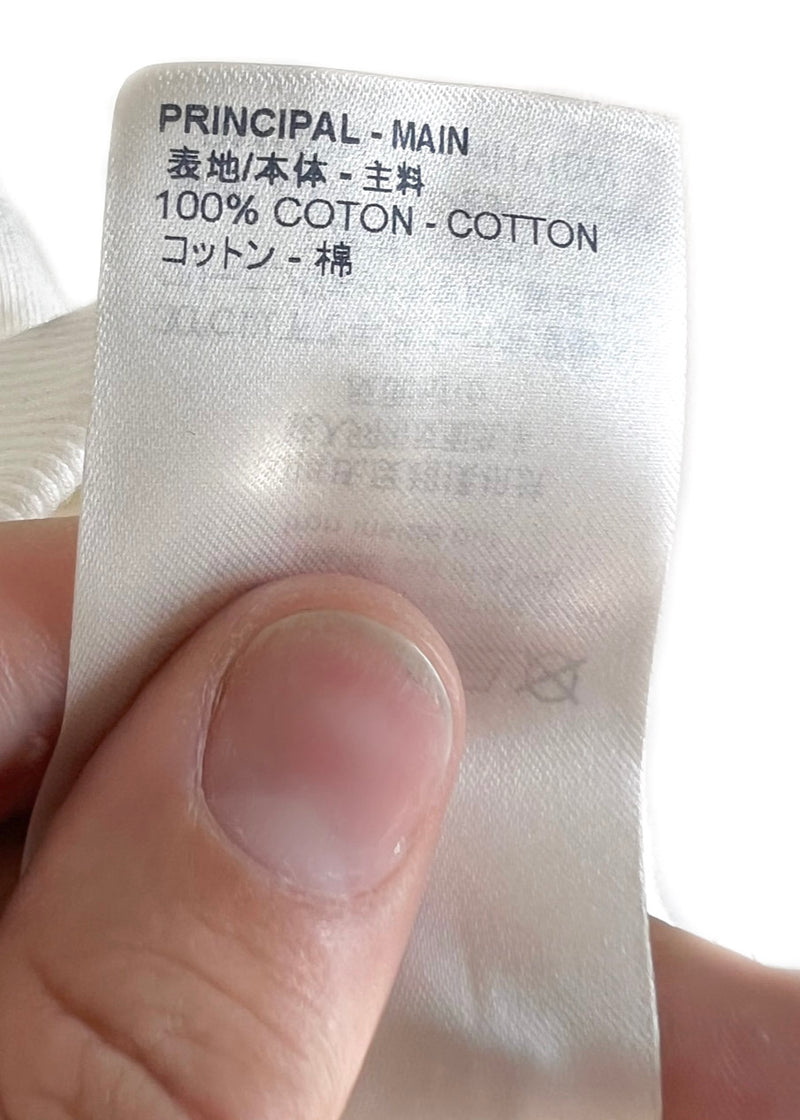 Sweat à capuche demi-zip Louis Vuitton 2019 blanc avec poche plaquée 3D