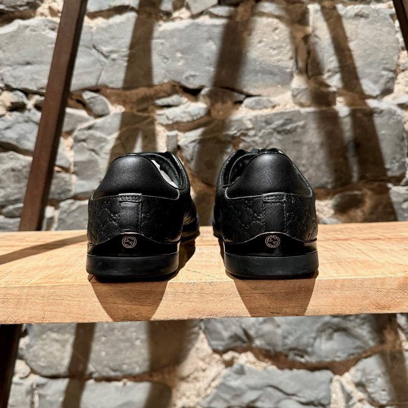 Gucci Black Microguccissima Low-top Sneakers