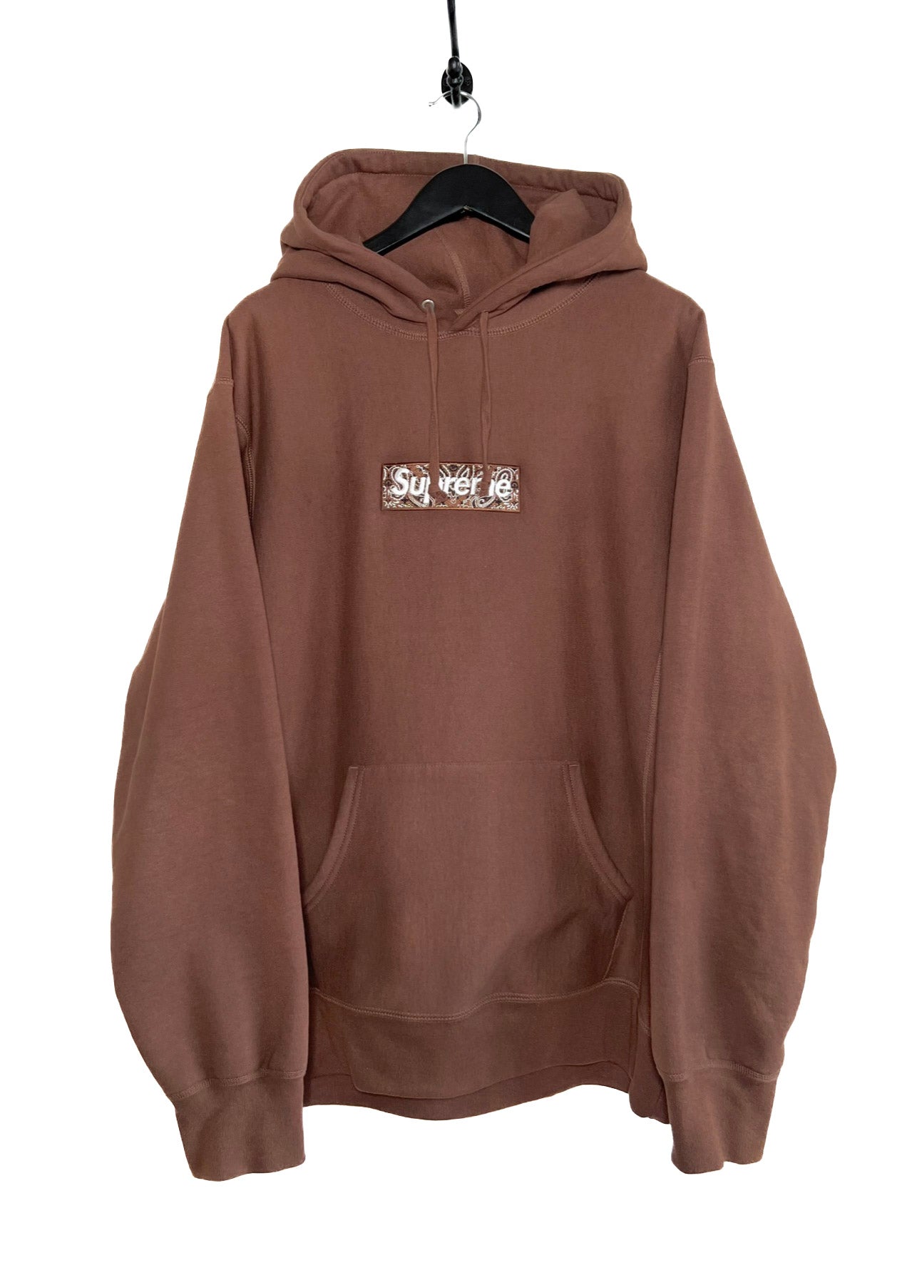 Supreme FW19 Brown Bandana Box Logo Hoodie – Boutique LUC.S