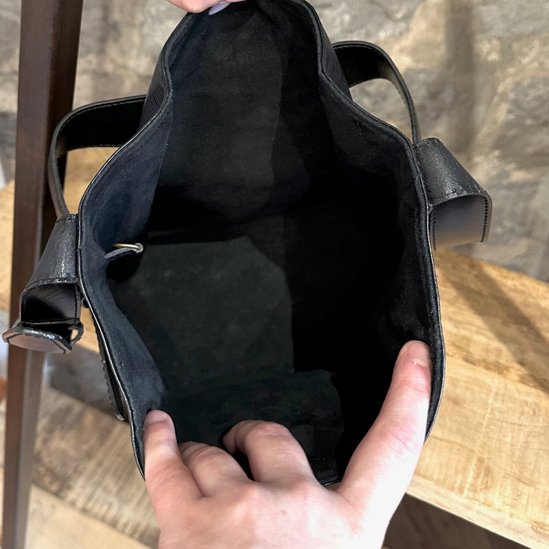 Louis Vuitton Vintage Black Epi Leather Sac D'épaule PM Bucket Bag