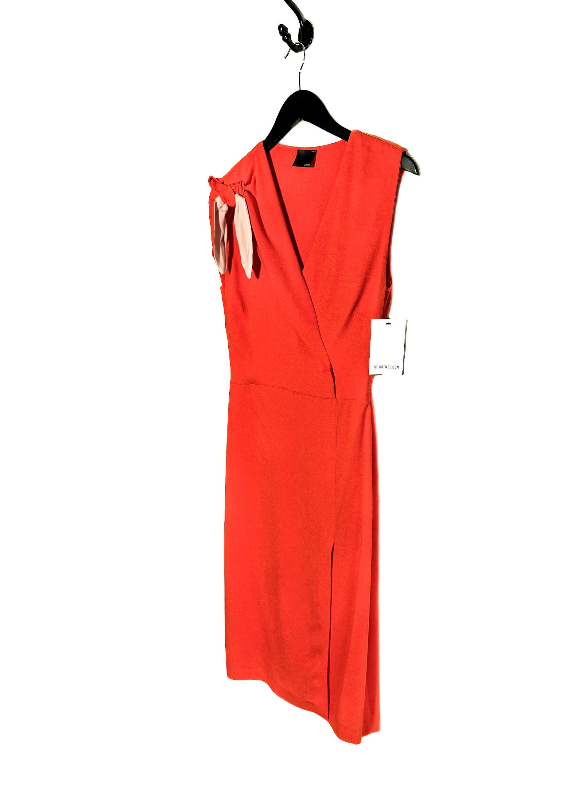 fendi dress orange Ruffle Details Midi – Boutique LUC.S Material:Bone-like FDS7979 tie ties at the Low heel navy blue