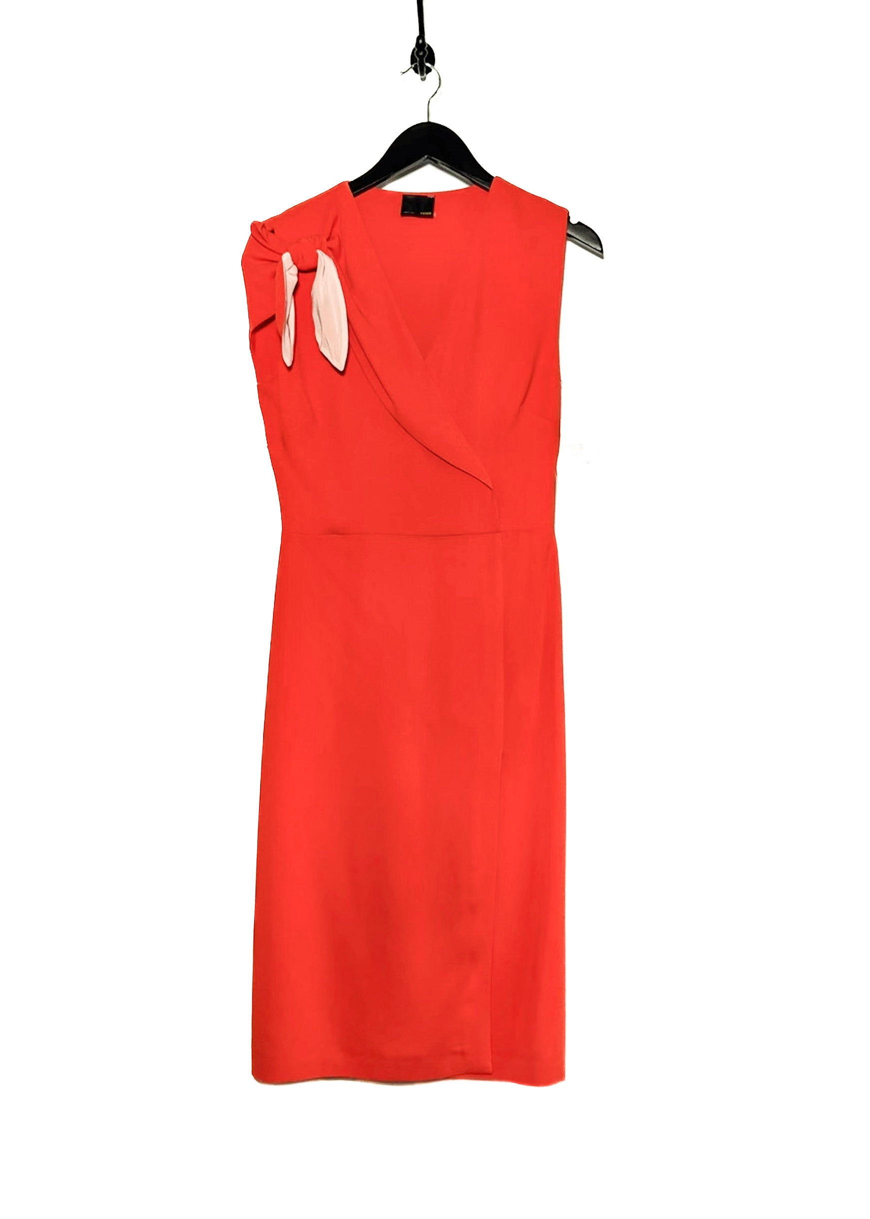 fendi orange dress Ruffle Details Midi – Boutique LUC.S high neck with a Color:DUSTYBLUE Veronica Multi Wear Halter ss26priority