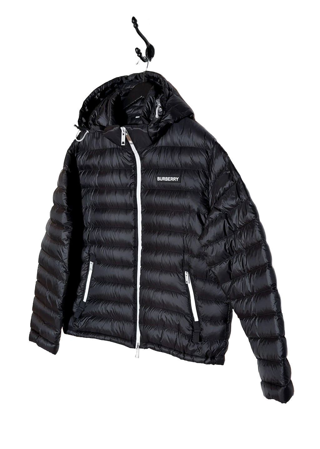 Manteau Burberry Barnet noir à capuche en duvet